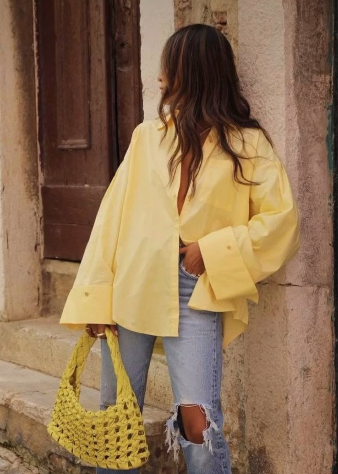 Yellow Oversized Top