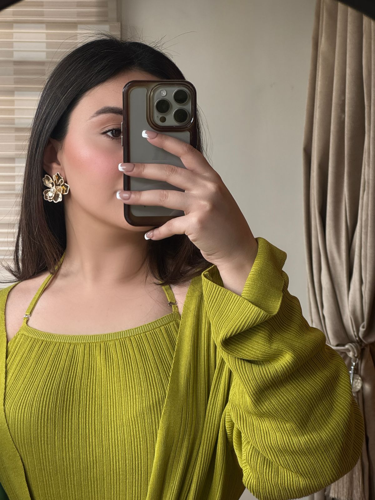 Lime Dress With Coat
