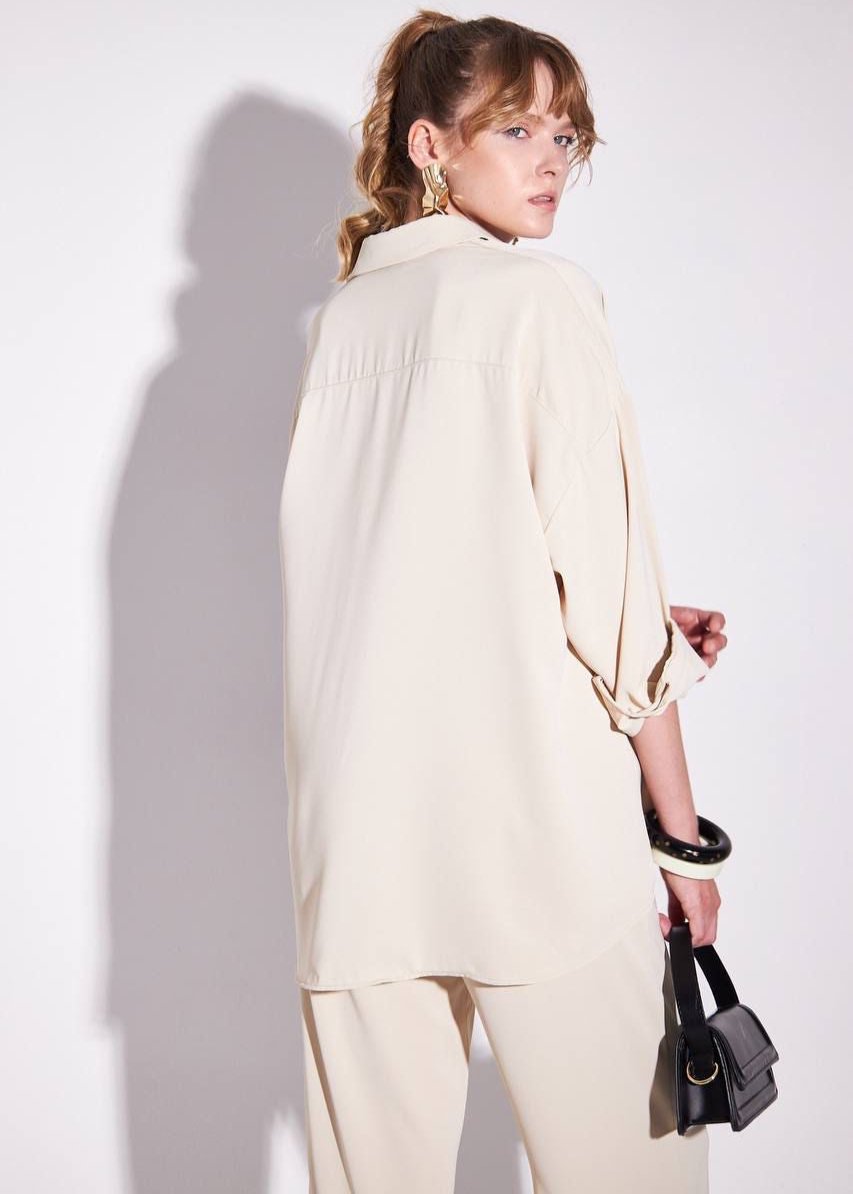 Crepe Colored Coord Sets - White
