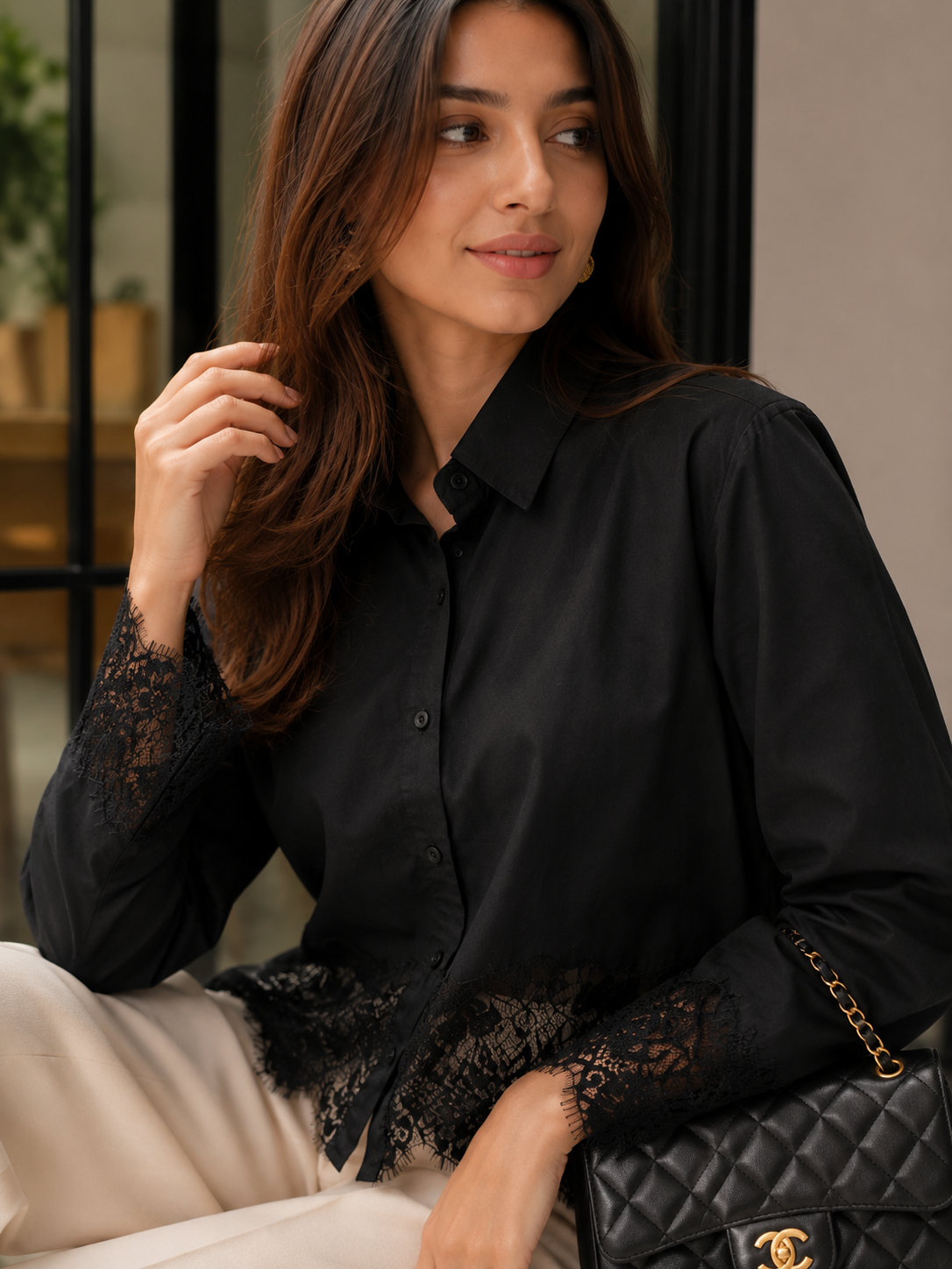 Midnight Chantilly Shirt