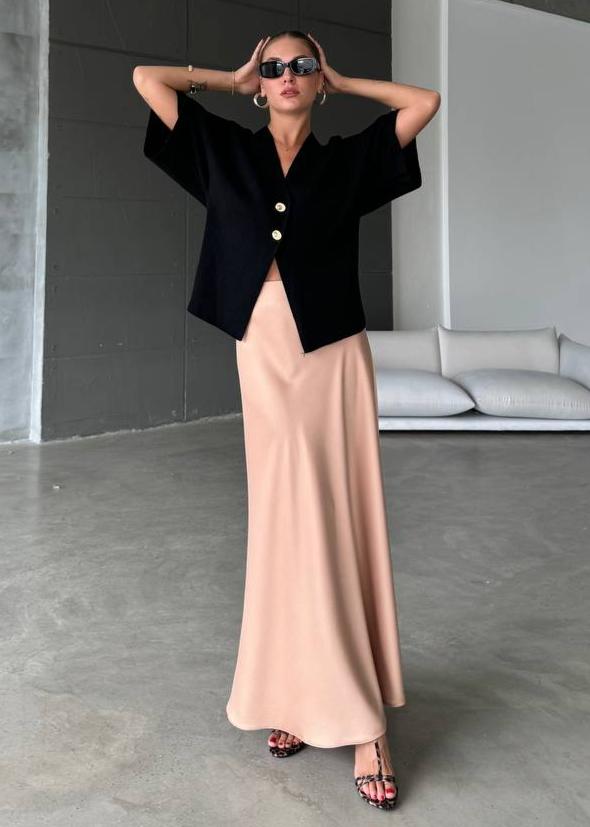 Black Cinched Waist Top