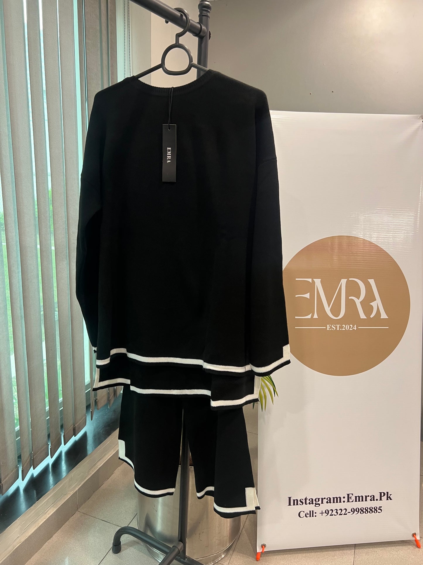 Trendy Comfortable Black Coord