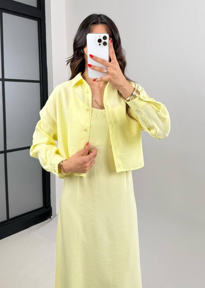 Yellow Maxi Two Piece Set