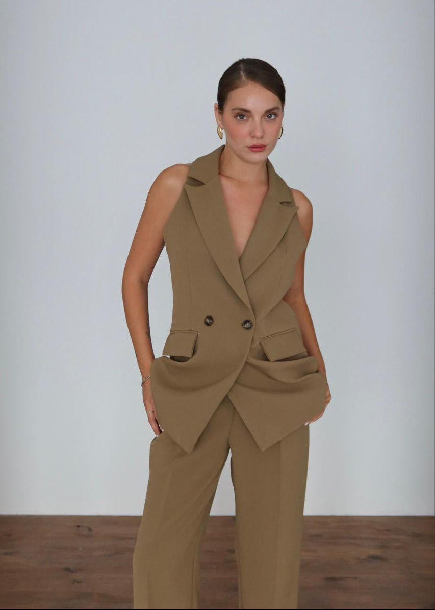 Khaki Halter Set