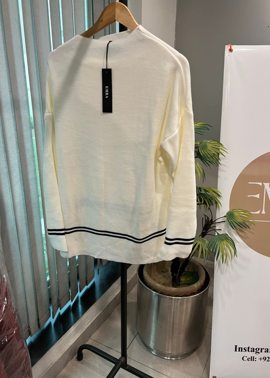 Black Stripes on White Coord Set