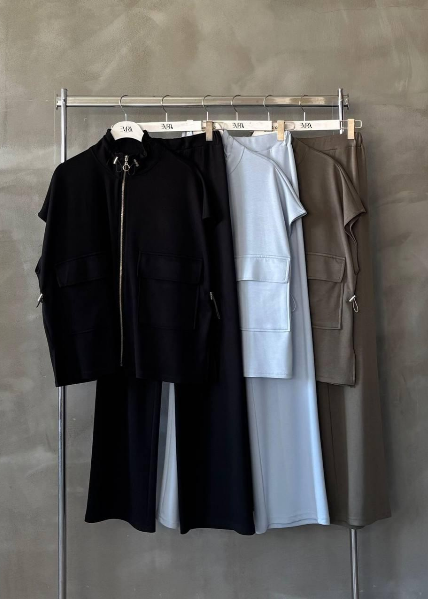 Black Relaxed Fit Co Ord