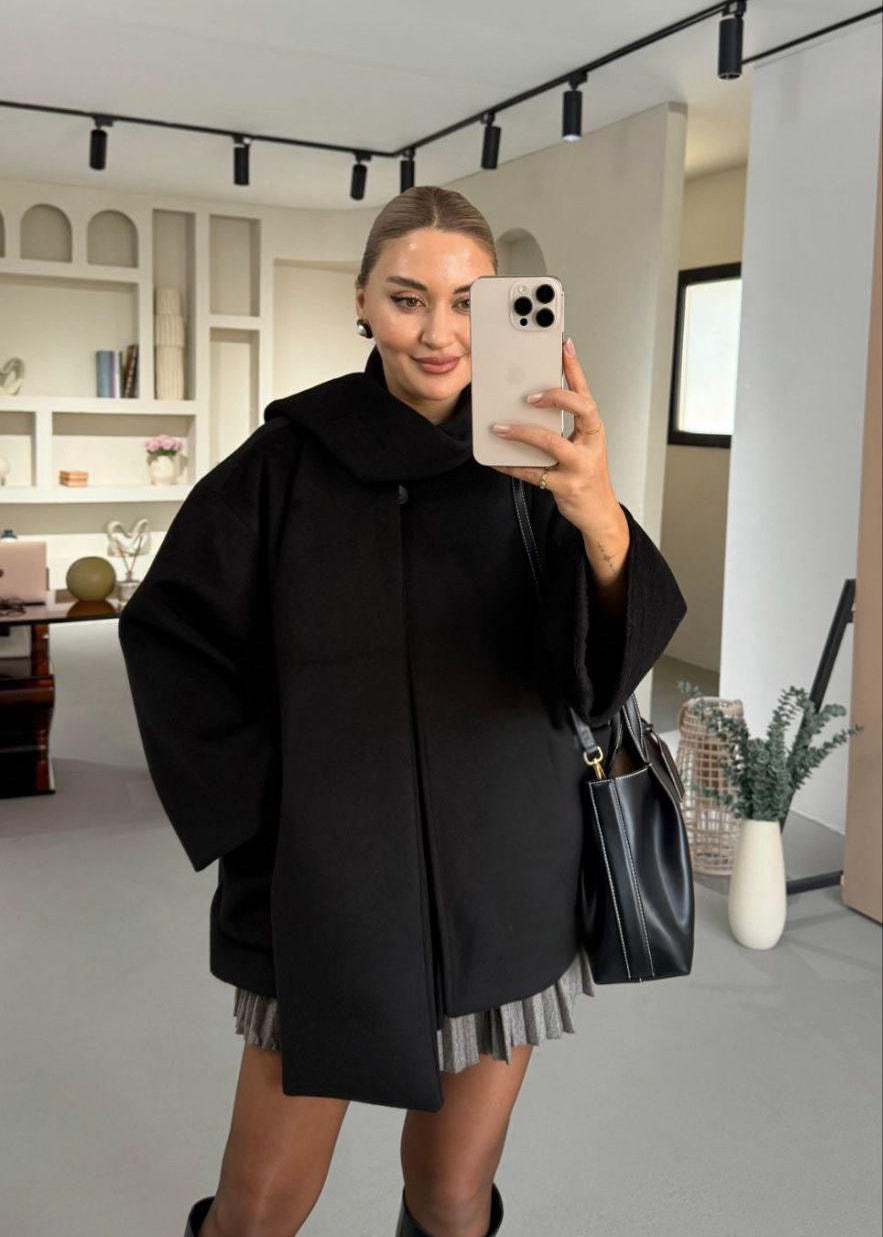 Urban Wool Cream Jacket With Scarf