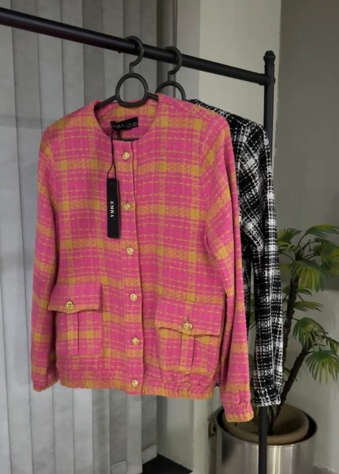 Pink And Orange Contrast Jacket