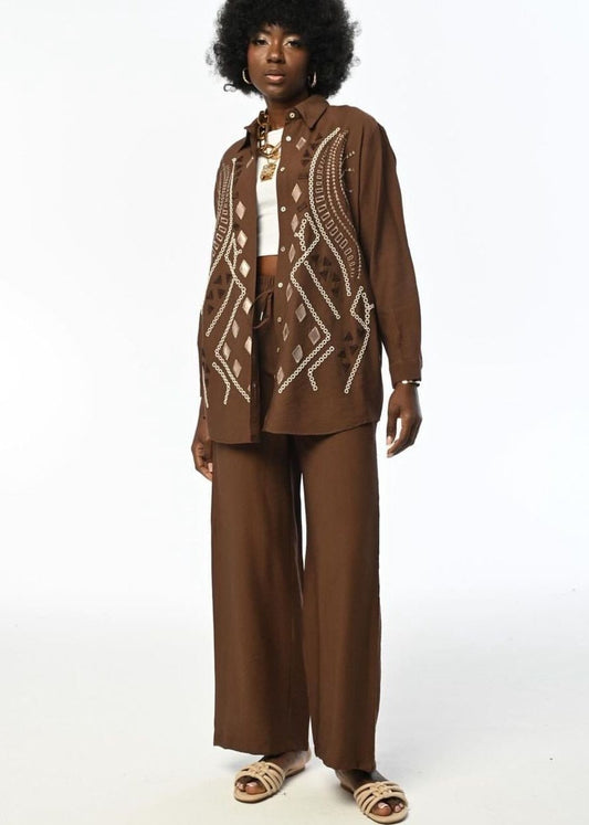 Beige Boho Shirt