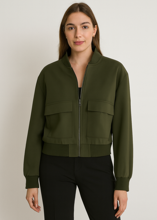 Green Bomber Jacket