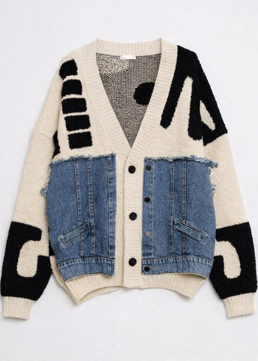 Funky Beige Cardigan