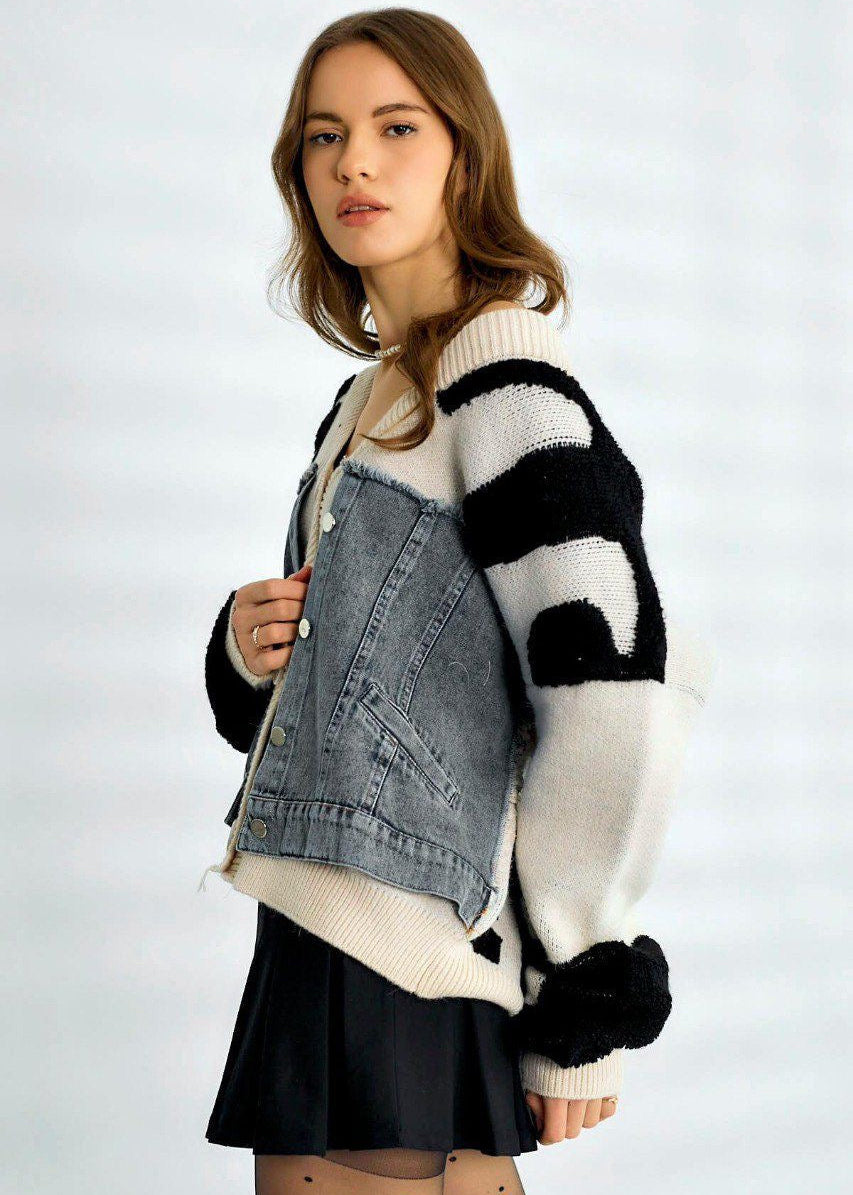 Funky Beige Cardigan