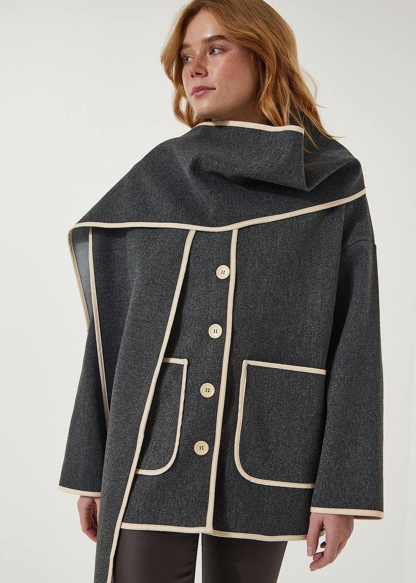 Parisian Coat With Scarf