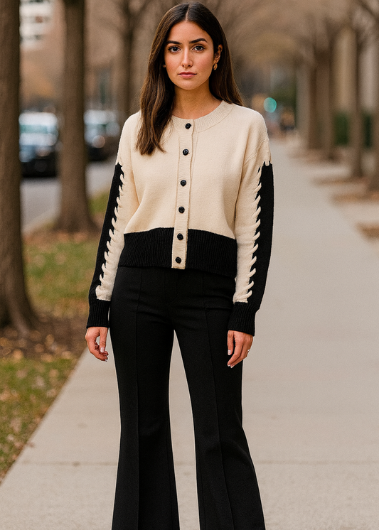 Weaved Sleeves Sweater