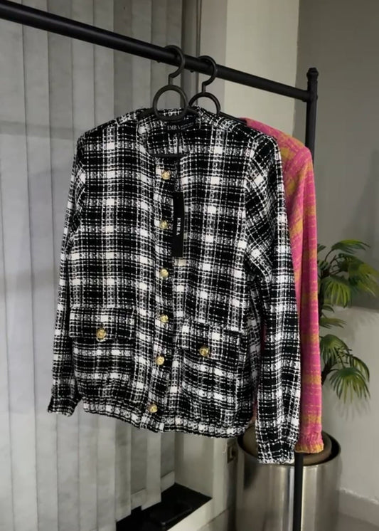 Black and White Contrast Jacket
