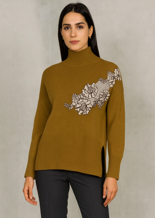 Elegant Embroidery Sweater