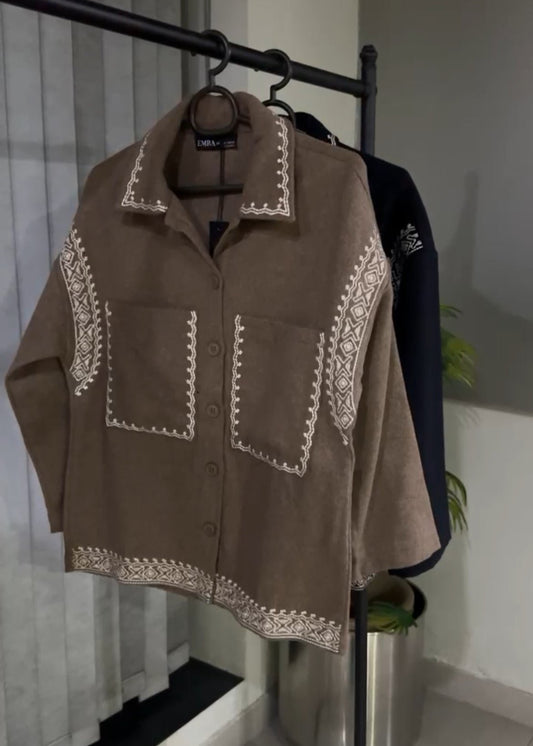 Brown Shacket