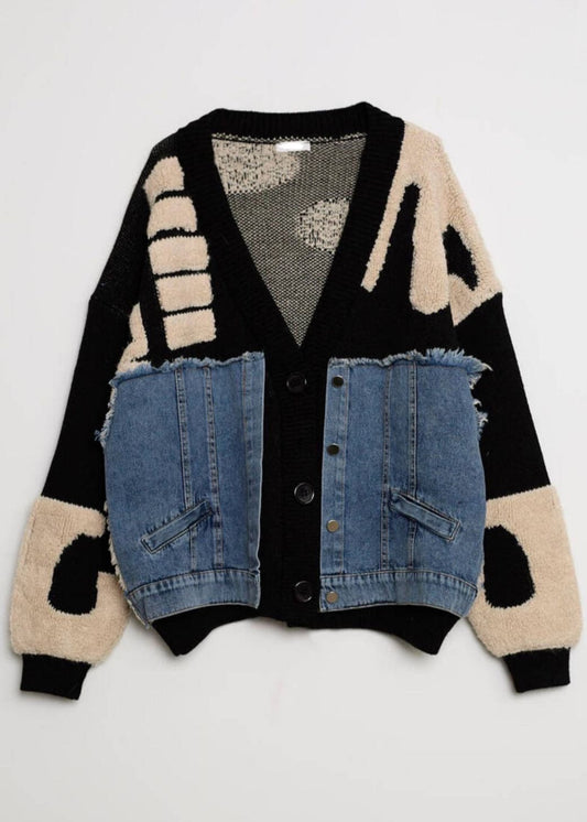 Funky Black Cardigan