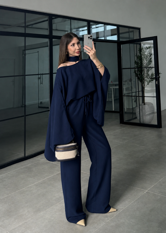 Midnight Blue Flow Co Ord