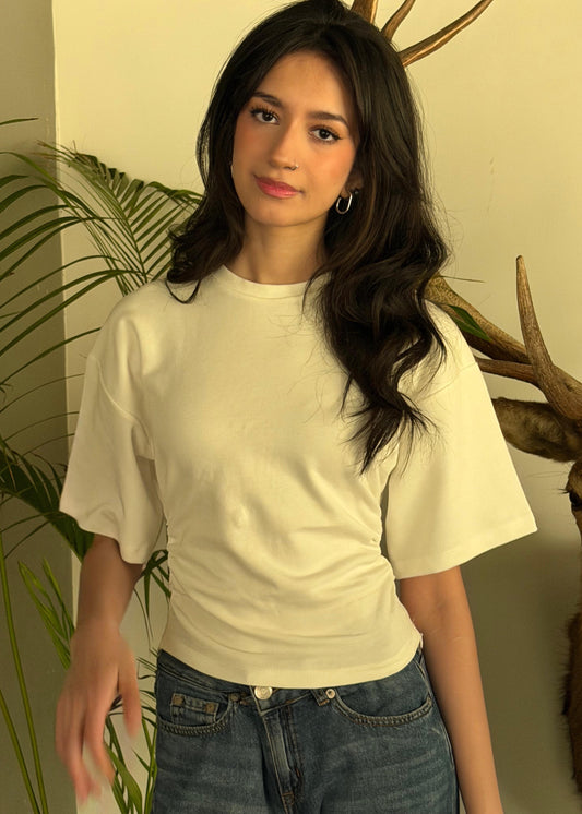 White Sculpt Tee