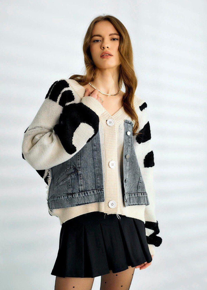 Funky Beige Cardigan