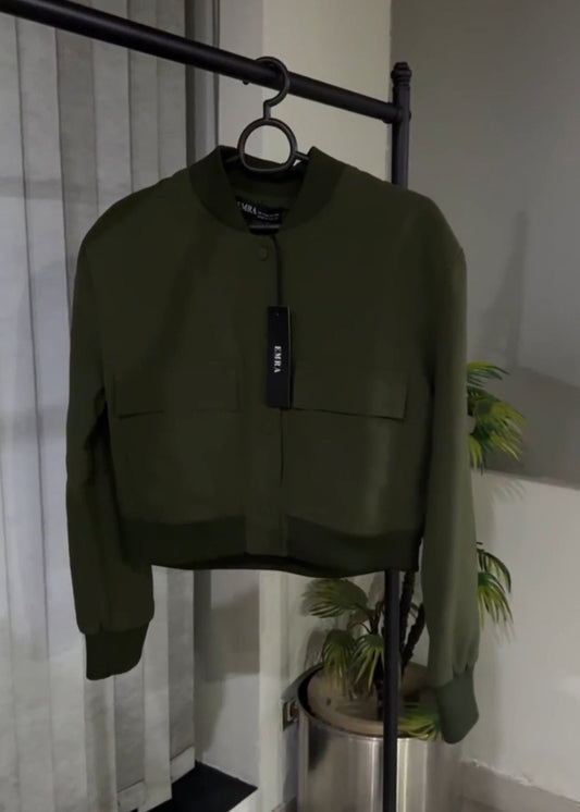 Green Bomber Jacket