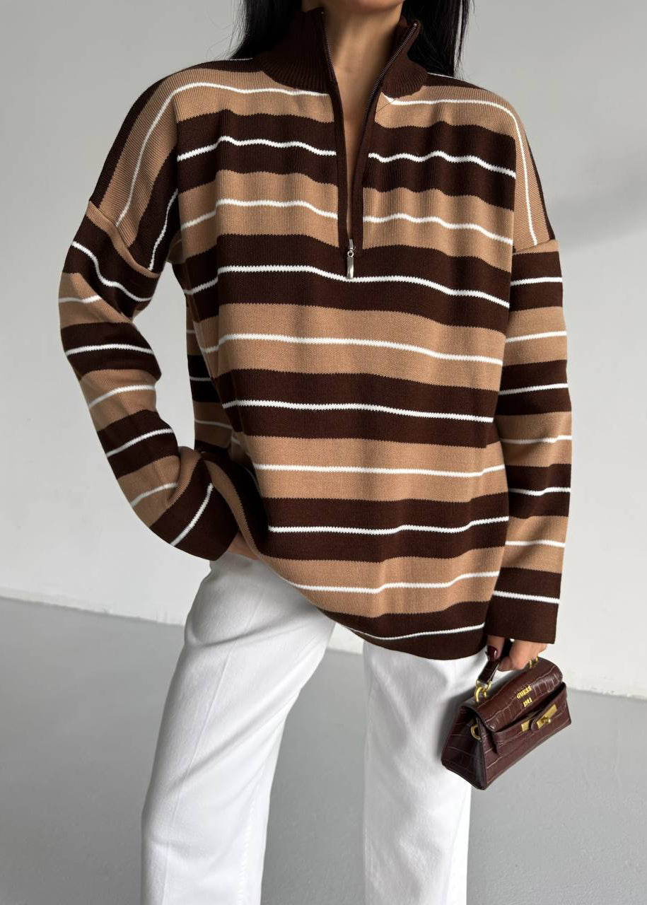 Cocoa Lines Sweater