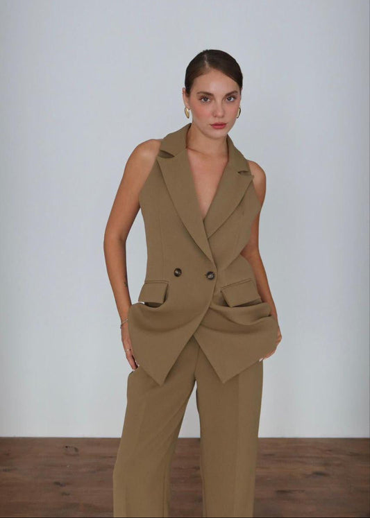 Khaki Halter Set