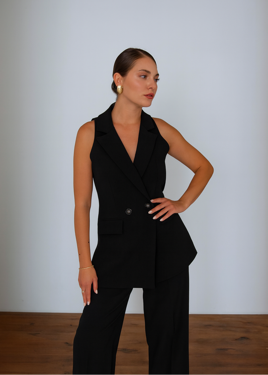 Black Halter Set