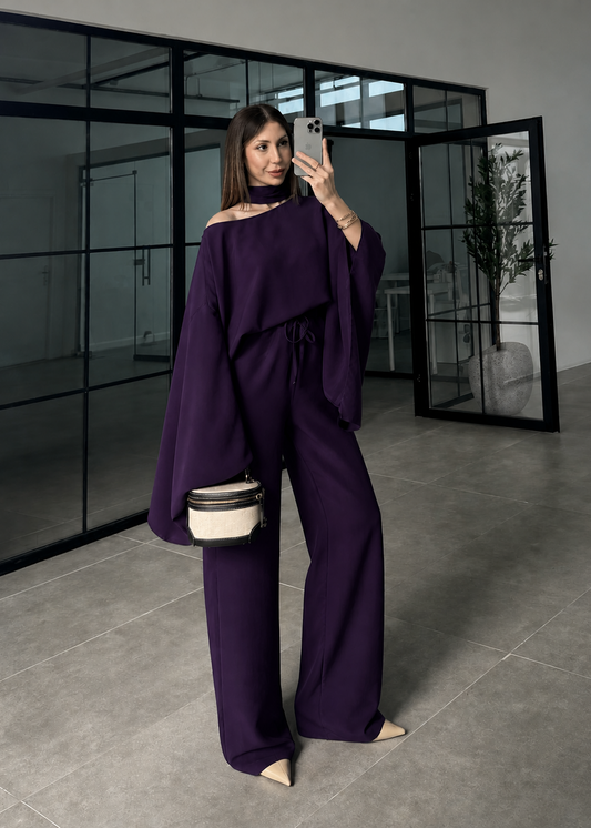 Deep Plum Flow Co Ord
