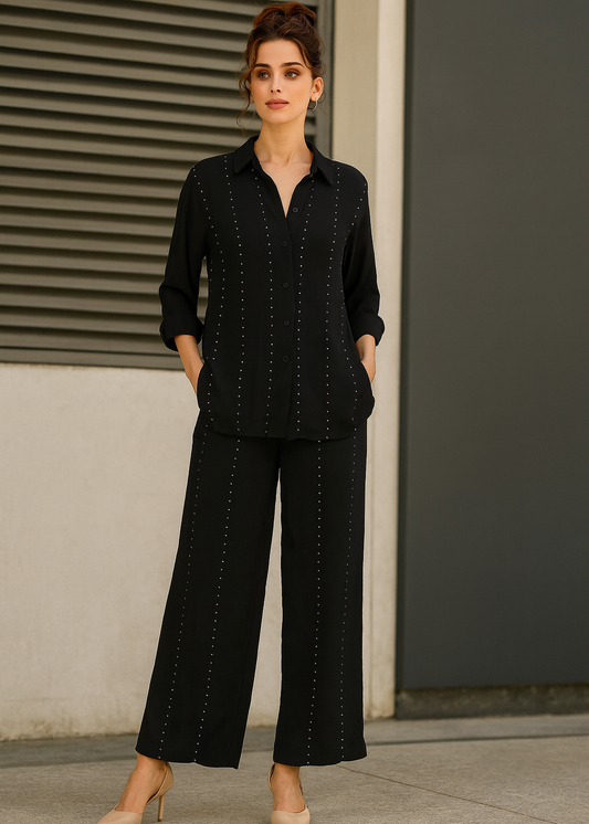 Black Sailor Knot Co Ord Set