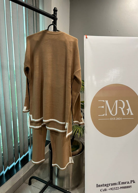 Trendy Comfortable Beige Coord
