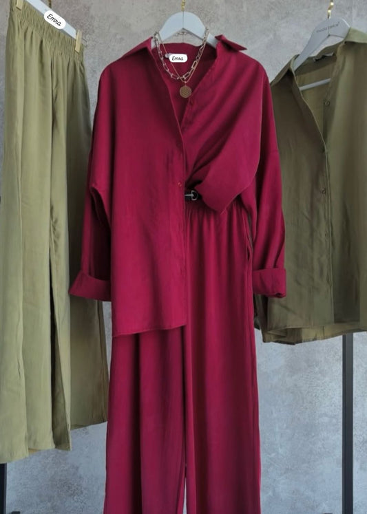Deep Red Coord Set