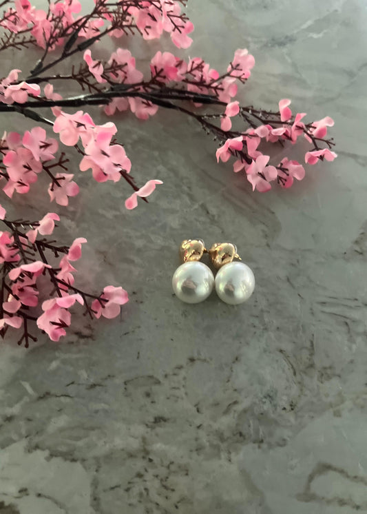 Gold Pearl Heart