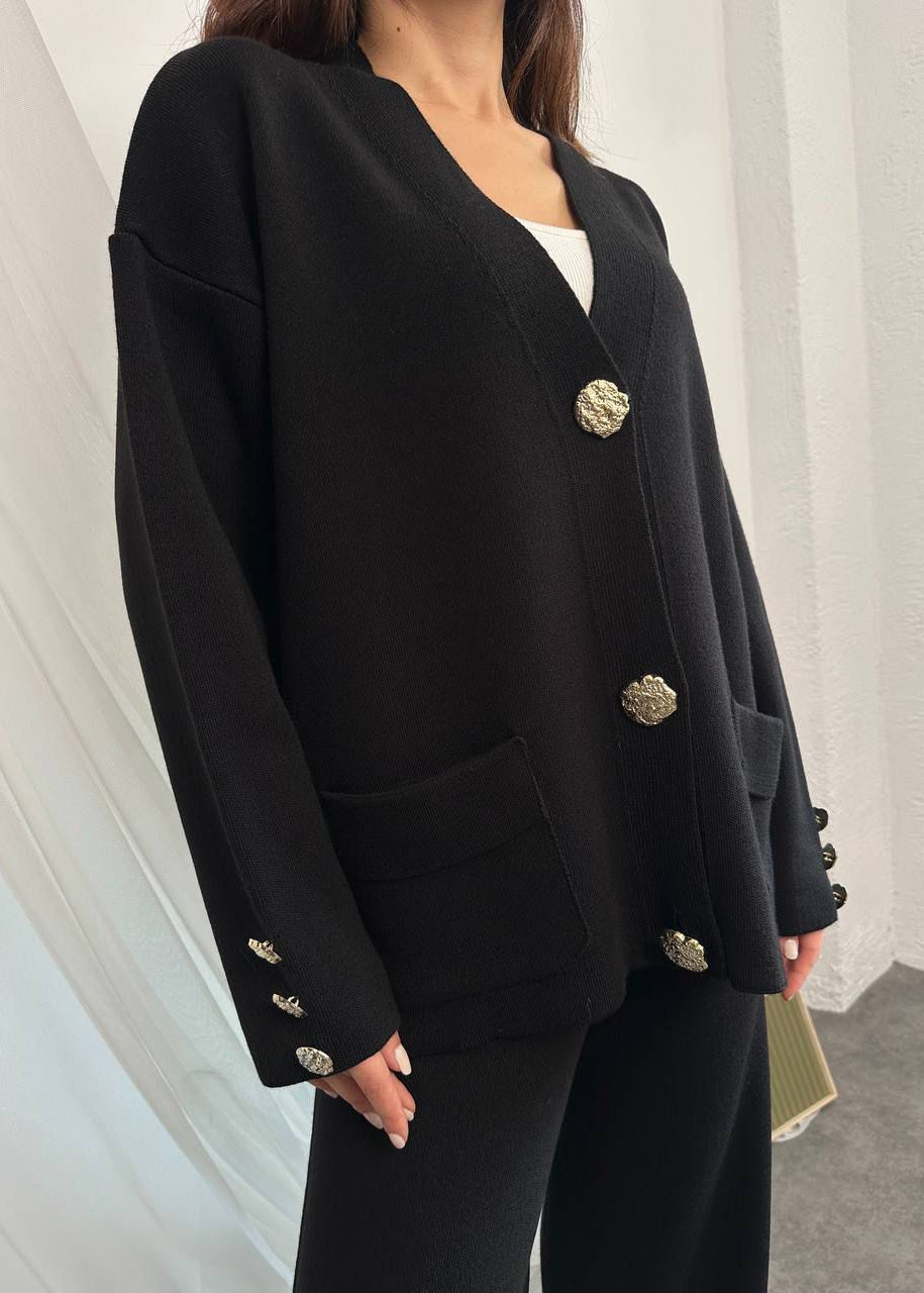 Knit Aura Set Black