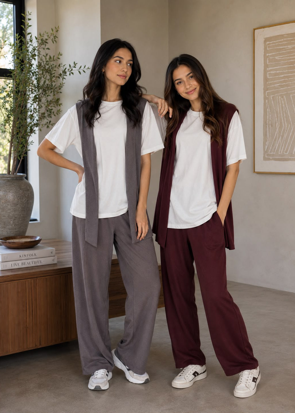Maroon Ease Co-Ord Set