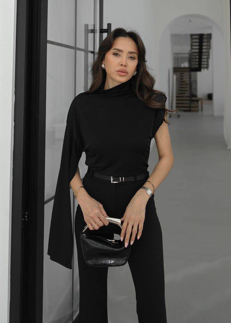 Midnight Mockneck Top