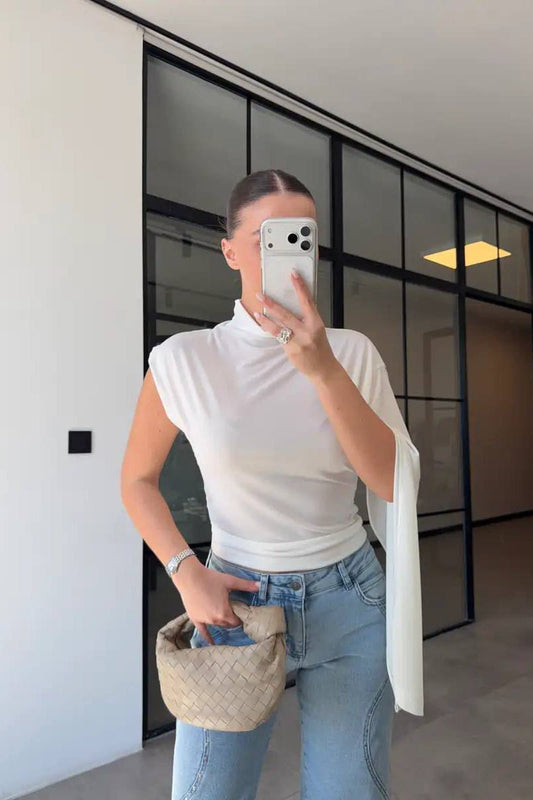 Pearl Mockneck Top