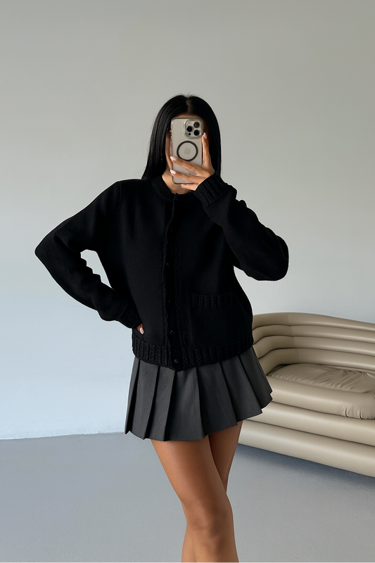 Black Knit Sweater