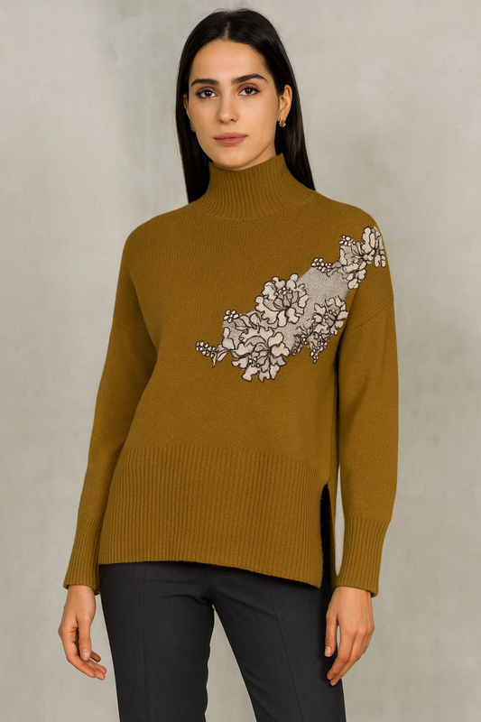 Elegant Embroidery Sweater