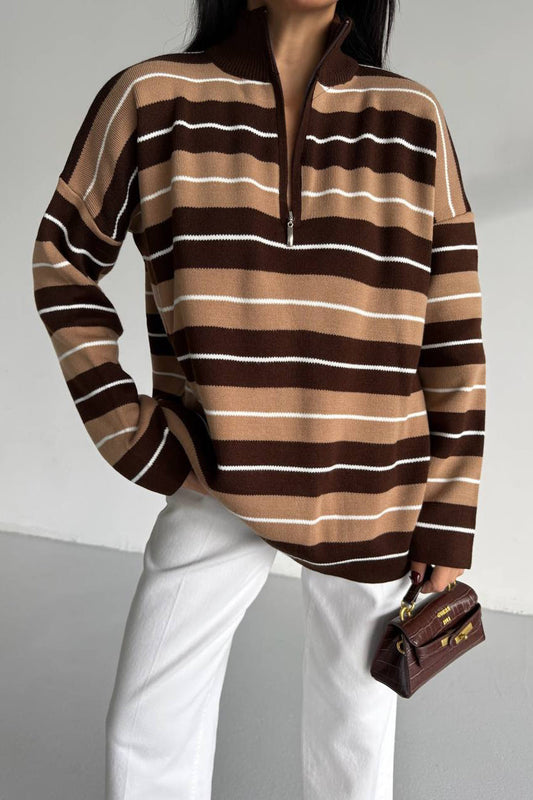 Cocoa Lines Sweater