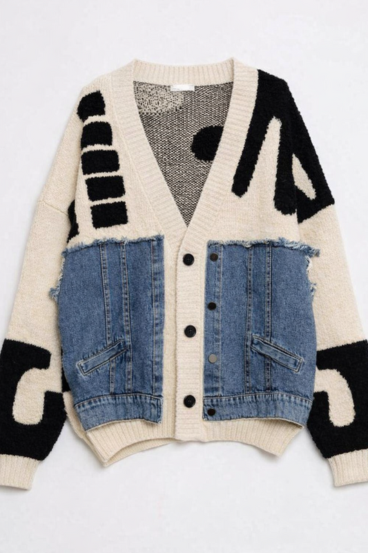 Funky Beige Cardigan