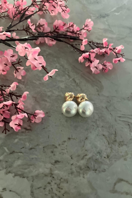 Gold Pearl Heart