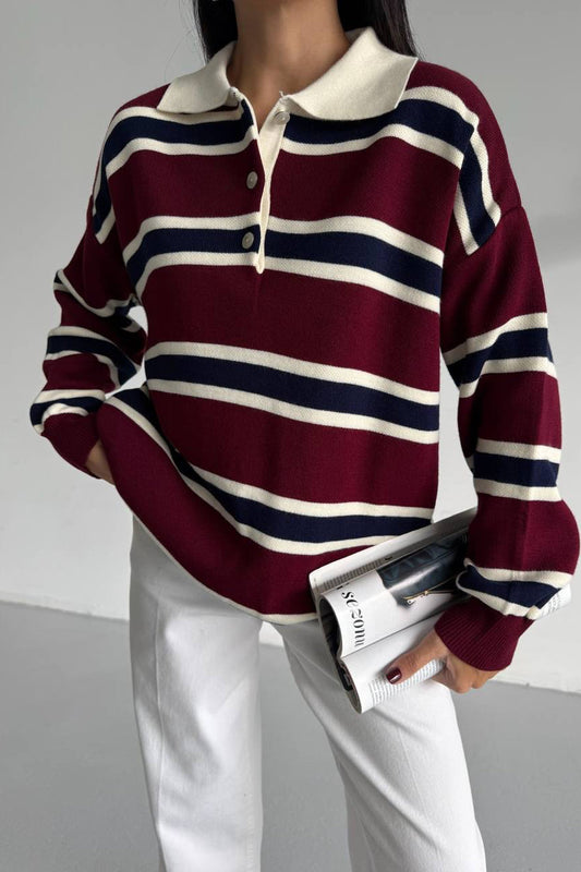 Maroon Sail Sweater