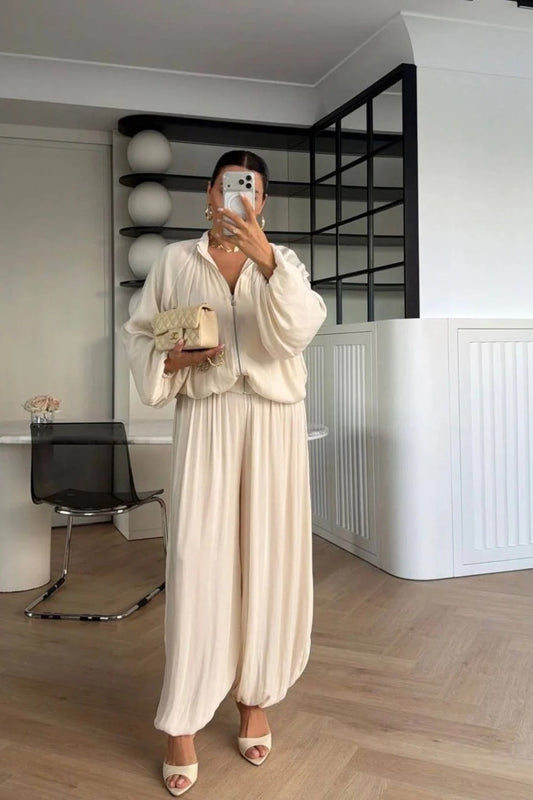 Zip-Up Co-ord — Ivory